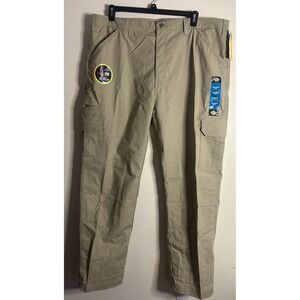Dickies Mens 42x32 Relaxed Fit DuraTech Ranger Cargo Pants Khaki Flex